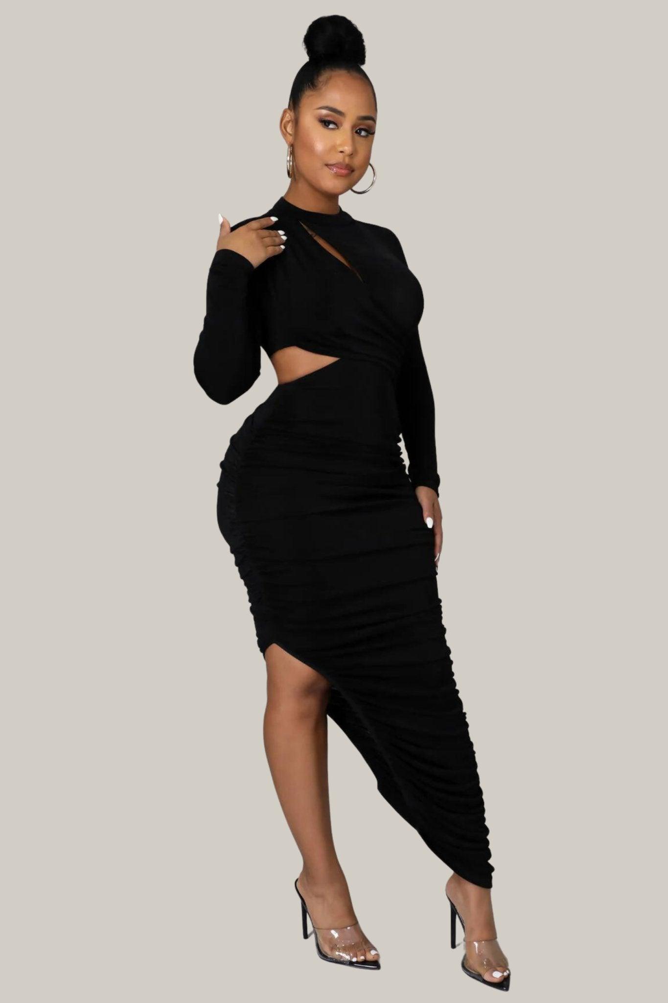 Odalys Sexy Ruched Bodycon Dress - MY SEXY STYLES