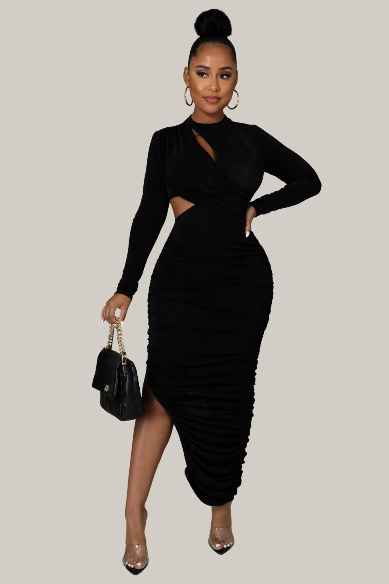 Odalys Sexy Ruched Bodycon Dress - MY SEXY STYLES