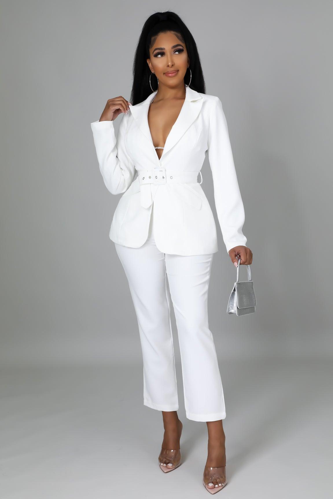 Office Babe Blazer and Pants Set - MY SEXY STYLES