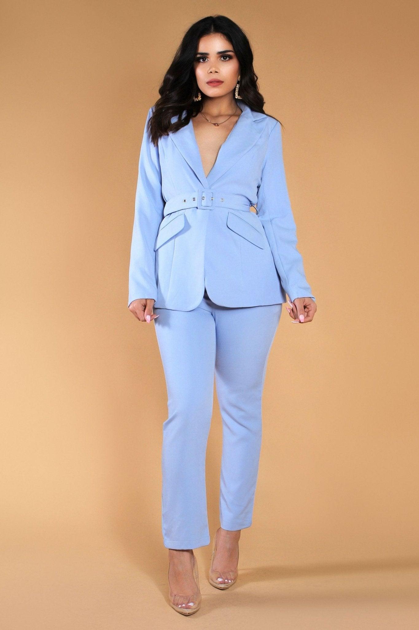 Office Babe Blazer and Pants Set - MY SEXY STYLES