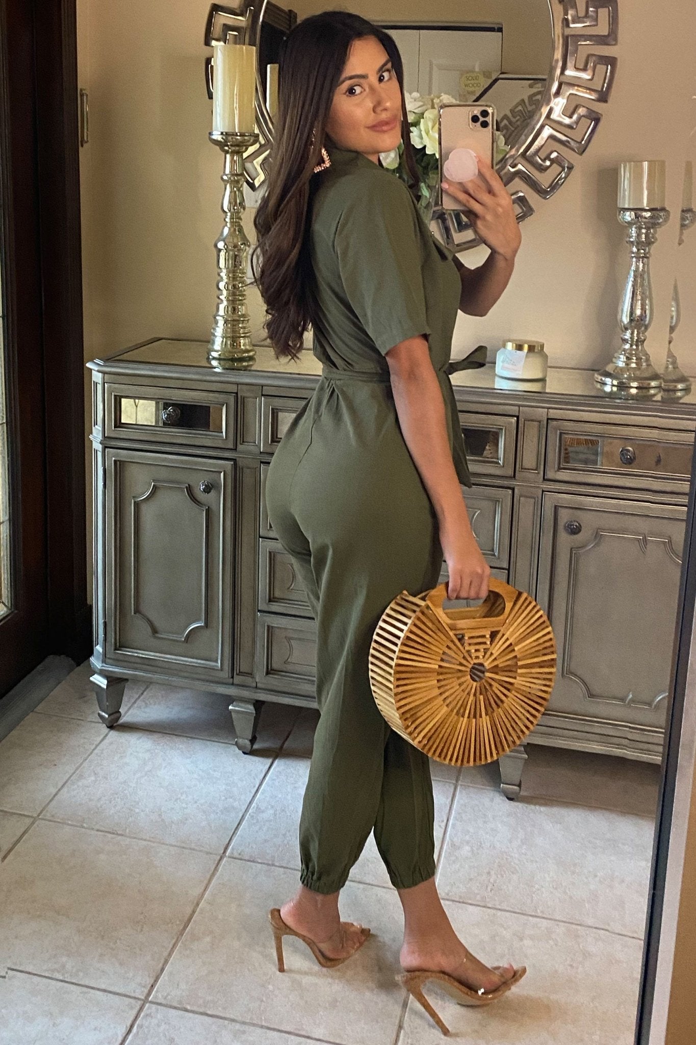 Payton Button Down Casual Jumpsuit - MY SEXY STYLES