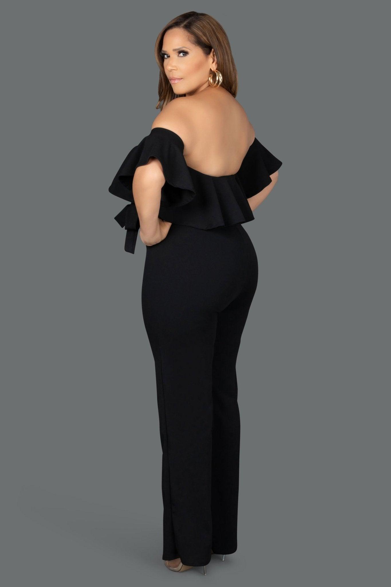 Piper Frill Off Shoulders Jumpsuit - MY SEXY STYLES