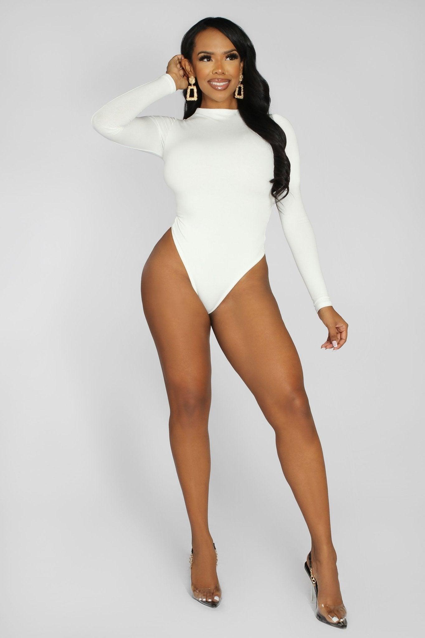 Serena Classy Staple Must Have Double Lined Bodysuit - MY SEXY STYLES