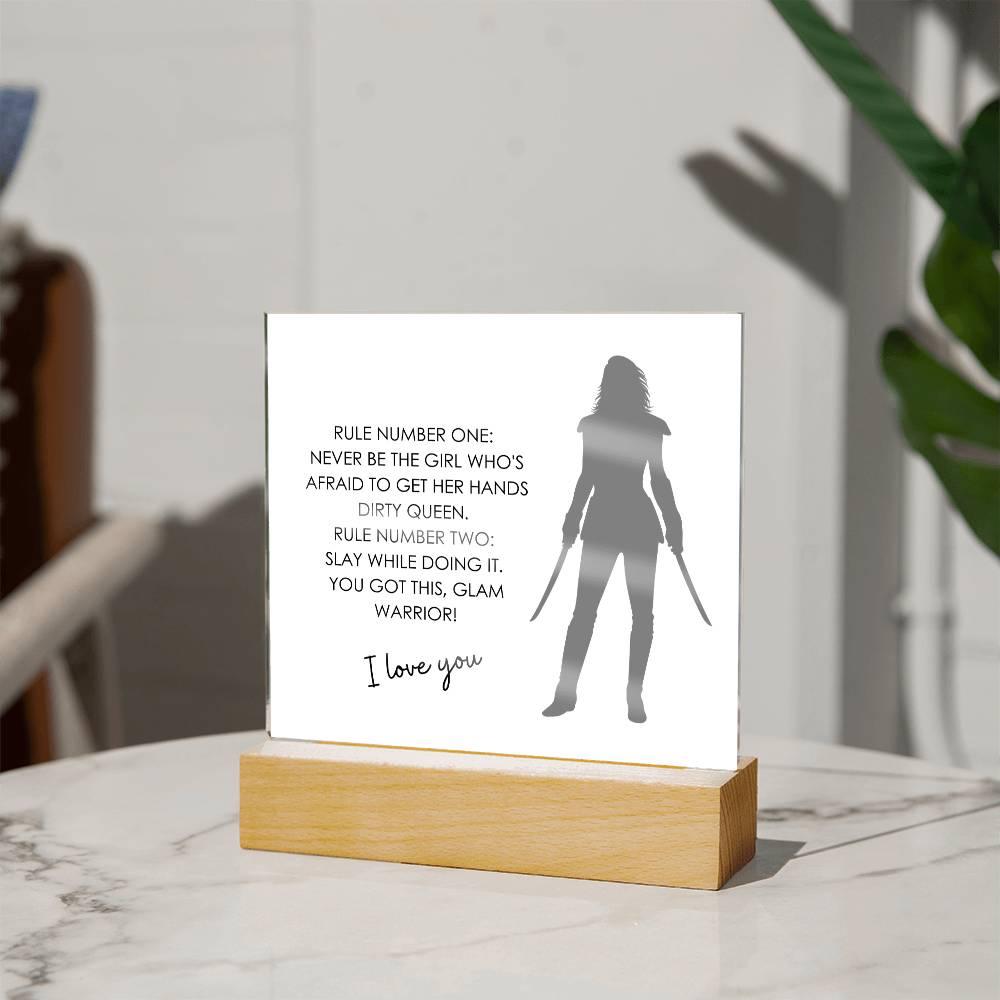 SLAY WHILE DOING IT Square Acrylic Plaque - MY SEXY STYLES