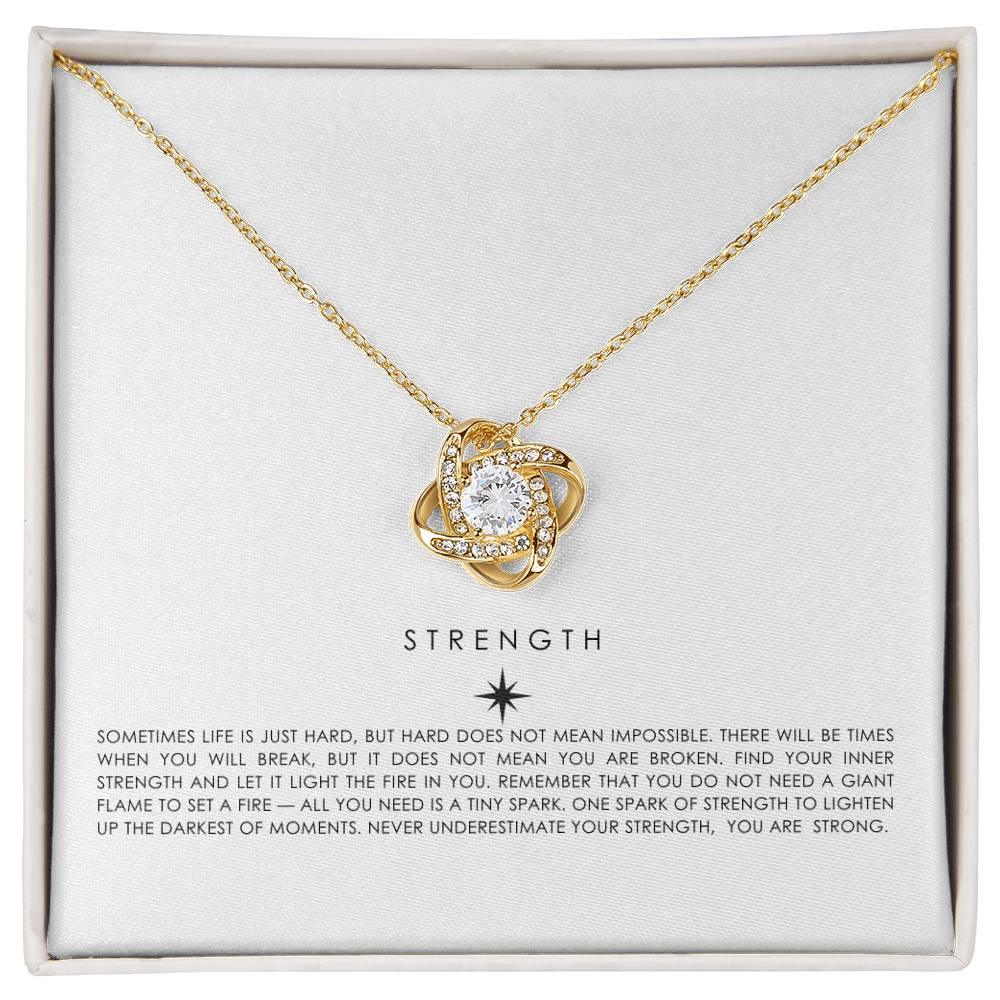 STRENGTH Love Knot Necklace - MY SEXY STYLES