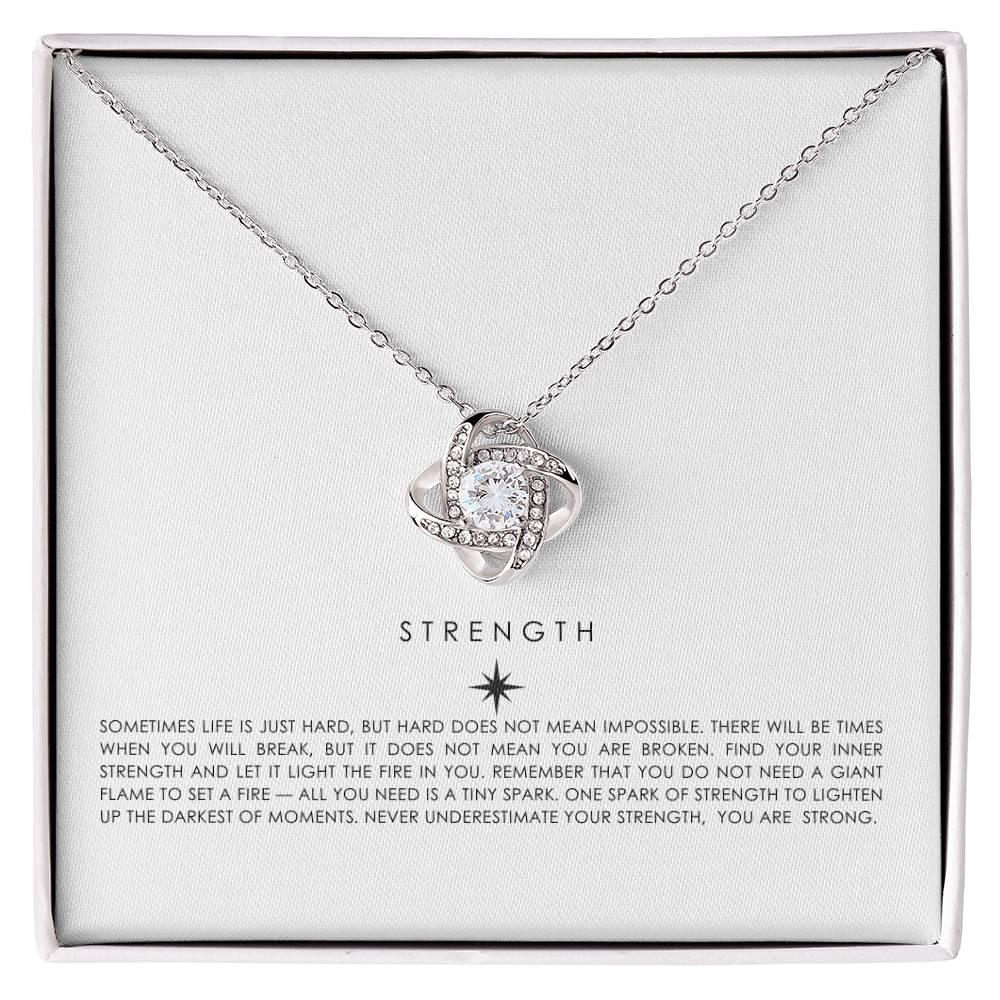 STRENGTH Love Knot Necklace - MY SEXY STYLES