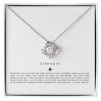 STRENGTH Love Knot Necklace - MY SEXY STYLES