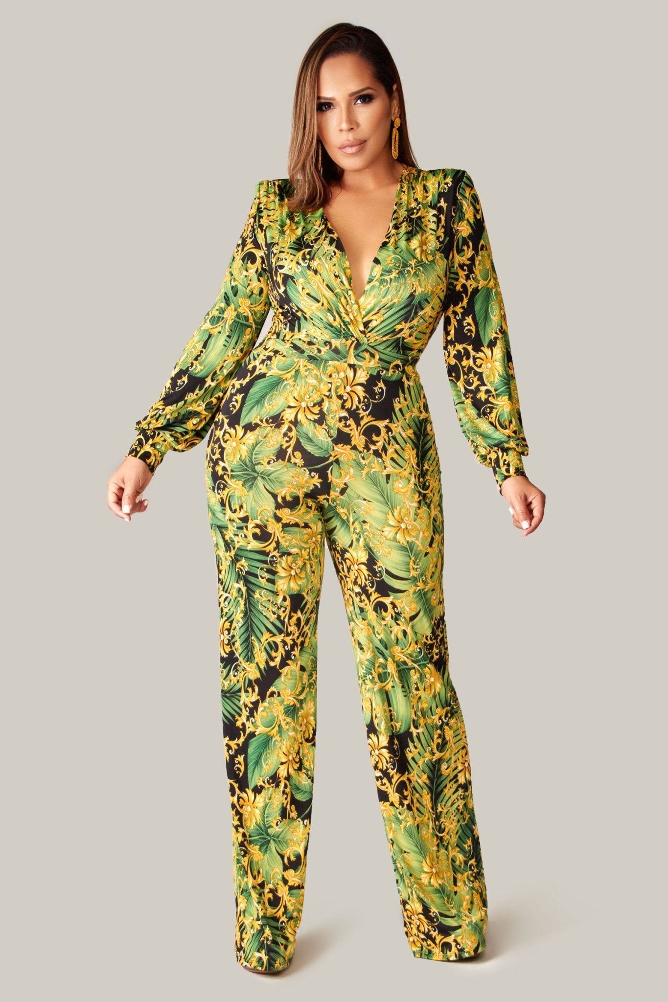 Tiffany Baroque Print Jumpsuit - MY SEXY STYLES