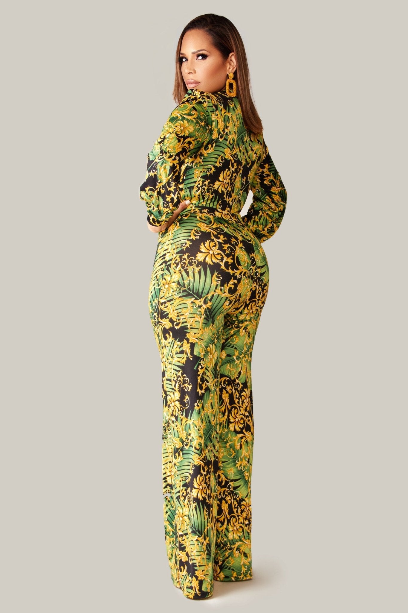 Tiffany Baroque Print Jumpsuit - MY SEXY STYLES