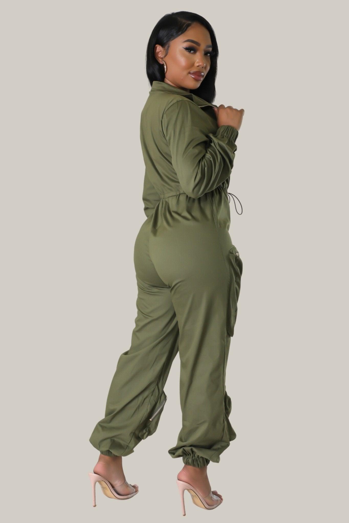 Timeless Glam Cargo Jumpsuit - MY SEXY STYLES