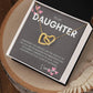 To My Daughter Interlocking Hearts Necklace with Luxury Box & MC - MY SEXY STYLES