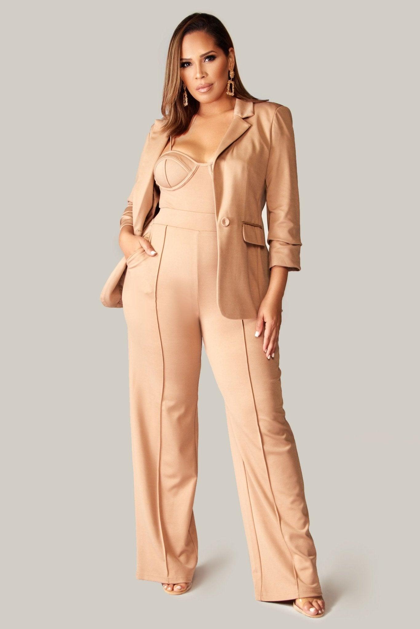 Vada High Couture 3 PC Blazer Set - MY SEXY STYLES