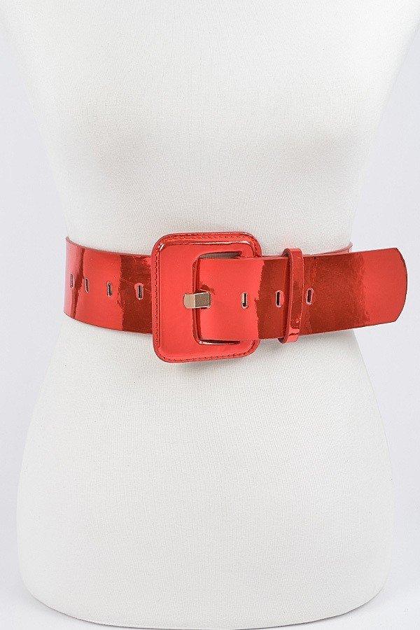 Wide Mirror PU Belt - MY SEXY STYLES